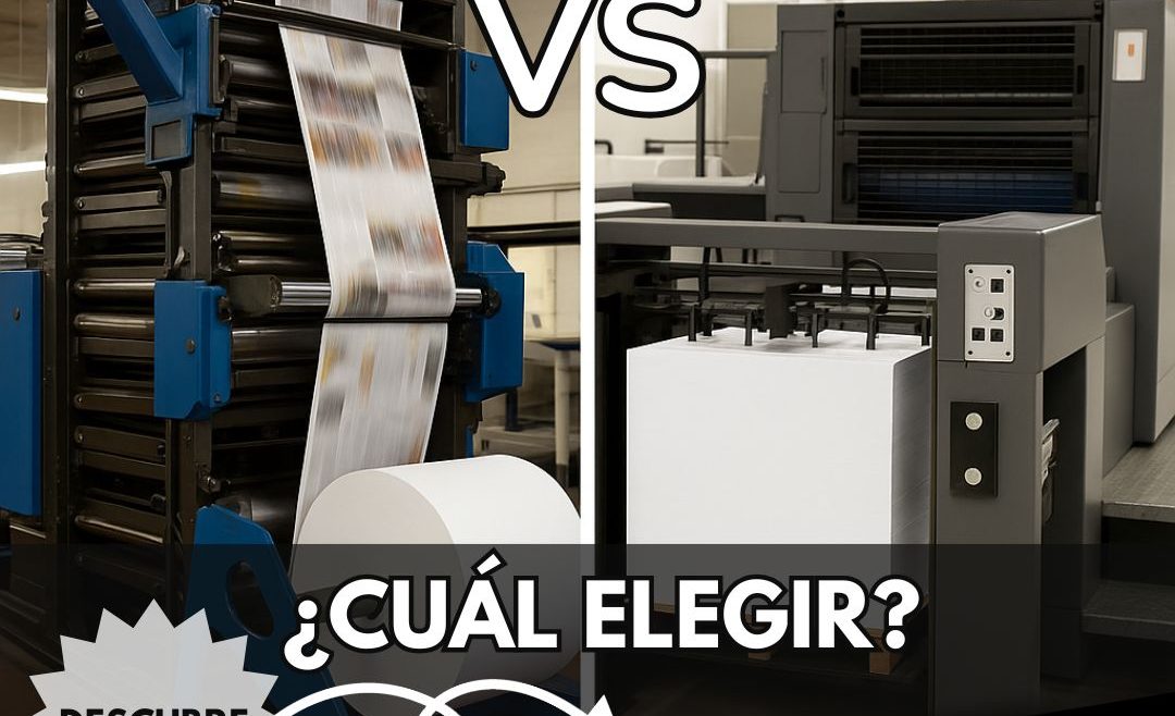 Diferencias entre offset rotativa y offset plana.