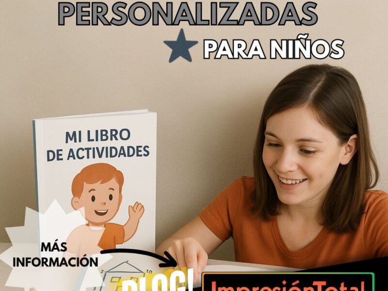 Libro de actividades personalizadas para niños