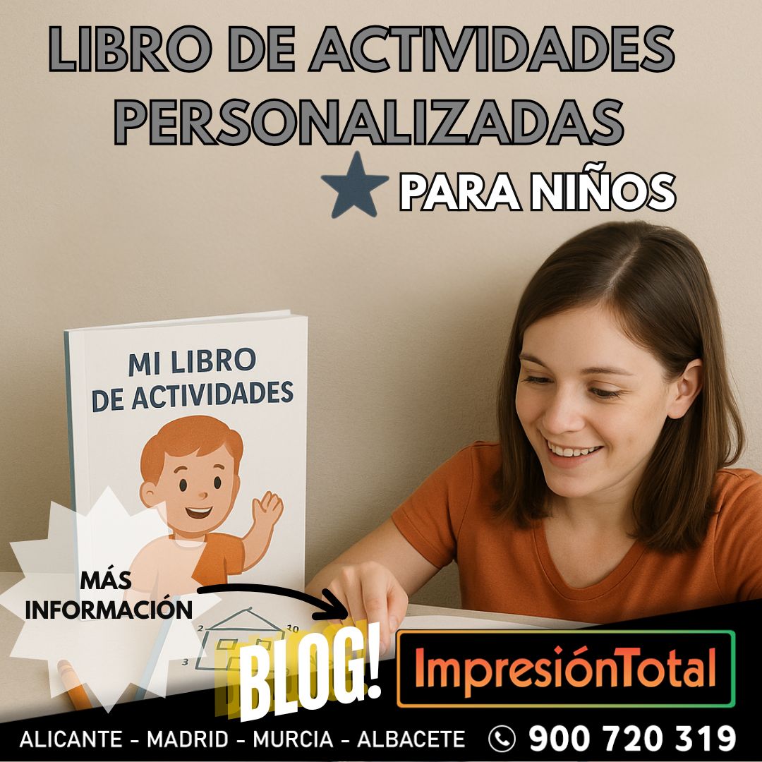 Libro de actividades personalizadas para niños