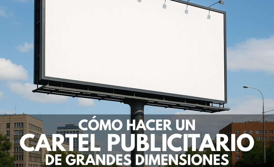Cartel publicitario de grandes dimensiones