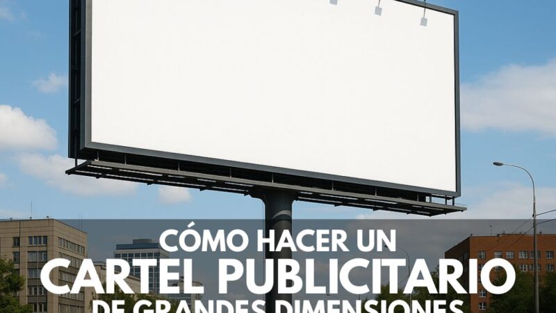 Cartel publicitario de grandes dimensiones