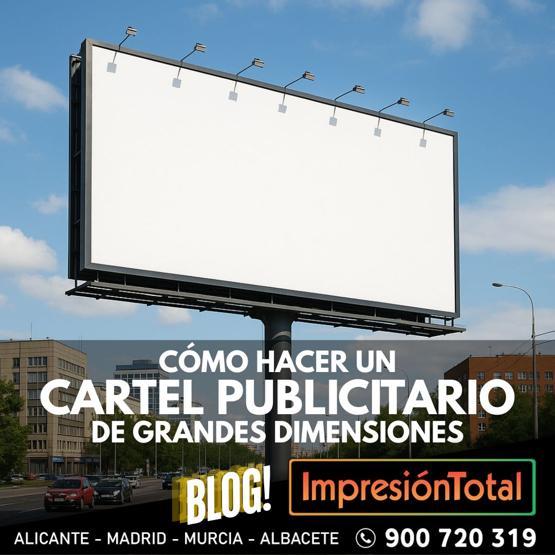 Cartel publicitario de grandes dimensiones