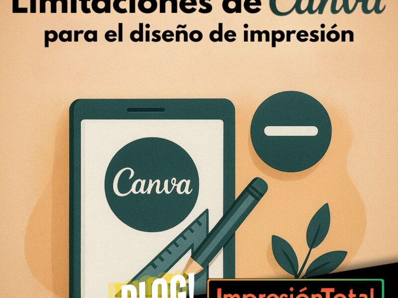 Limitaciones de Canva para el diseño de impresión
