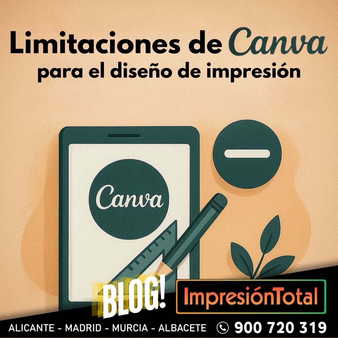 Limitaciones de Canva para el diseño de impresión